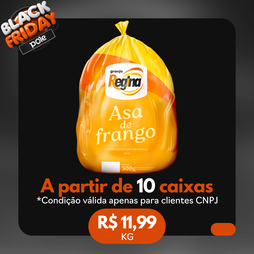 Asa S/Coxinha Frango Cong 12kg - Granja Regina